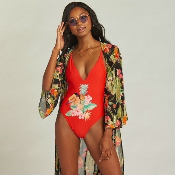 💕SHOW ME YOUR MUMU💕 Siesta Key One Piece MUcan Sam Medium M NWT - Picture 2 of 14